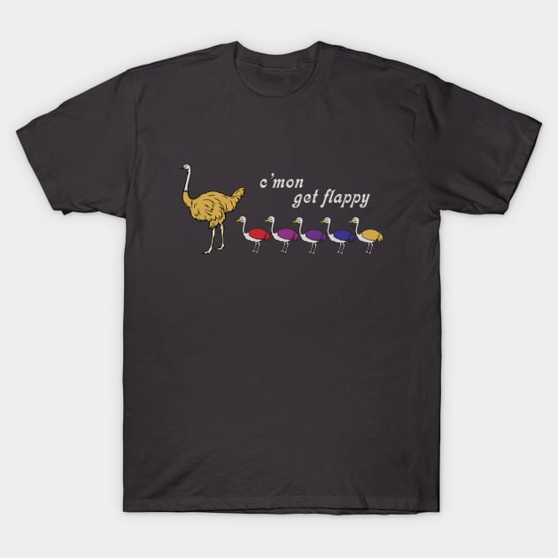 The Ostrich Family T-Shirt by JohnnyBoyOutfitters